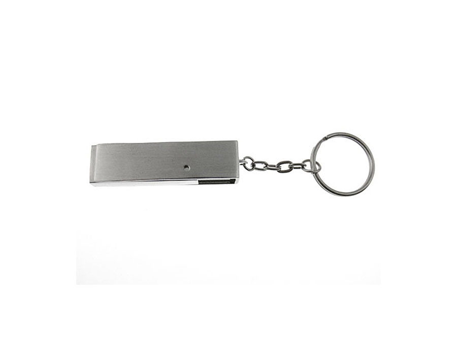 Metall USB-Stick zum Drehen mit Bügel und Logogravur