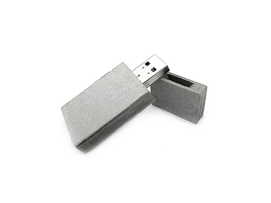 Öko USB-Stick aus Papierfasern Recycling Werbemittel