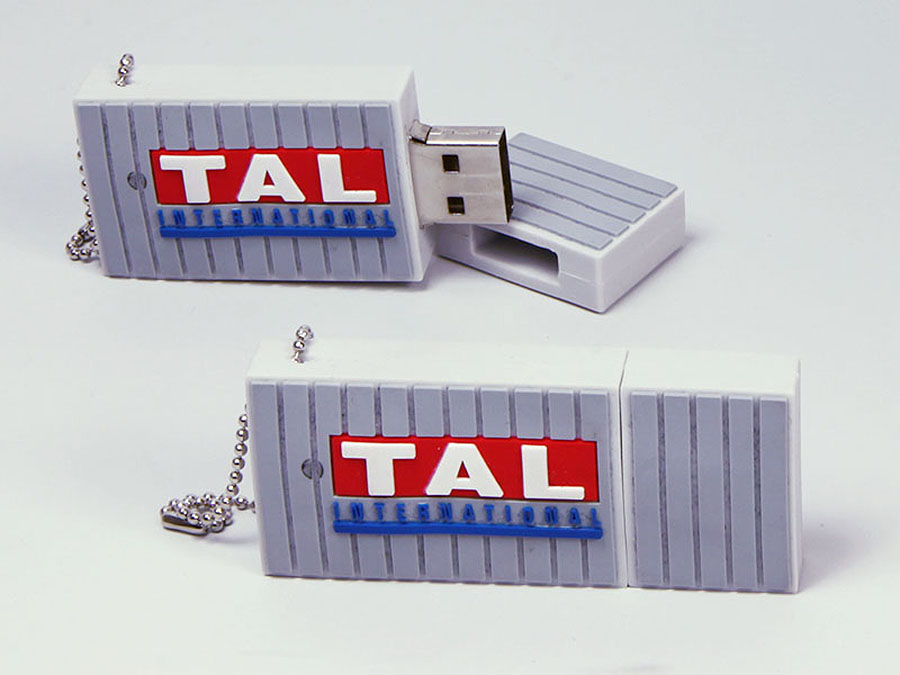 Seecontainer Container mit TAL Logo als individueller USB-Stick in Wunschform