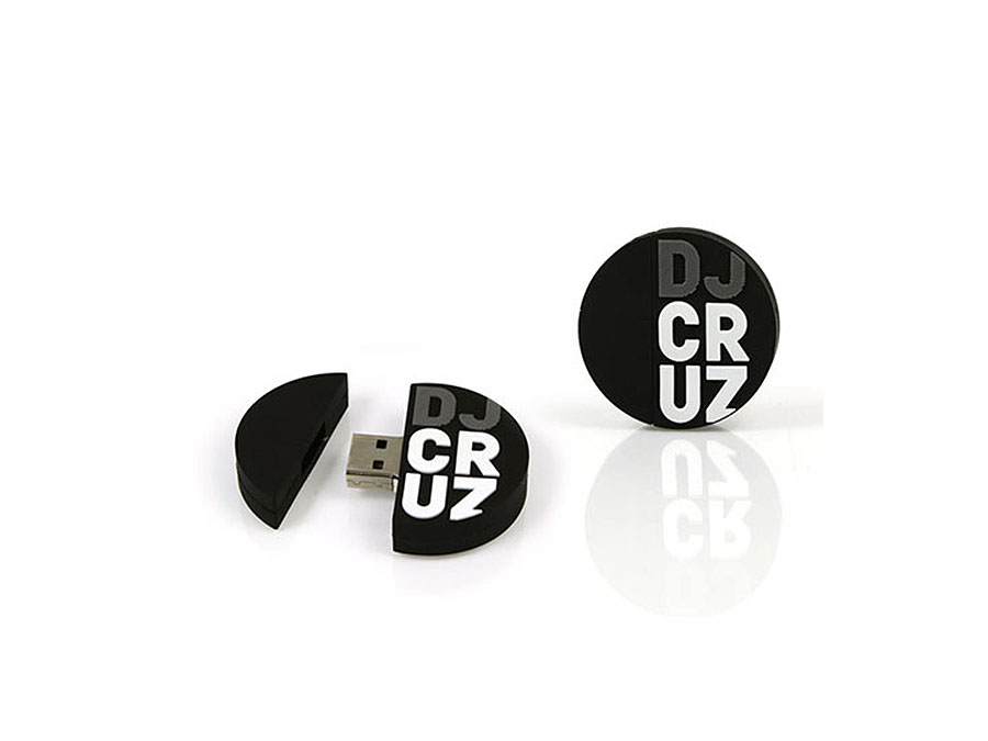 DJ cruz runder USB-Stick mit Logo