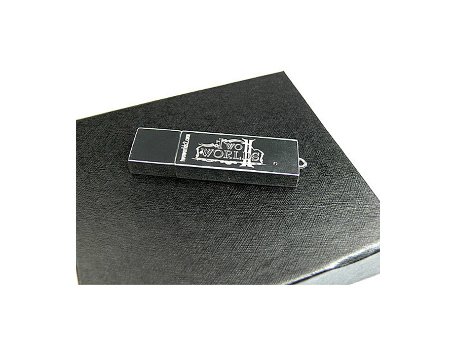 Massiver Metall USB-Stick mit Geschenkbox mit Gravur