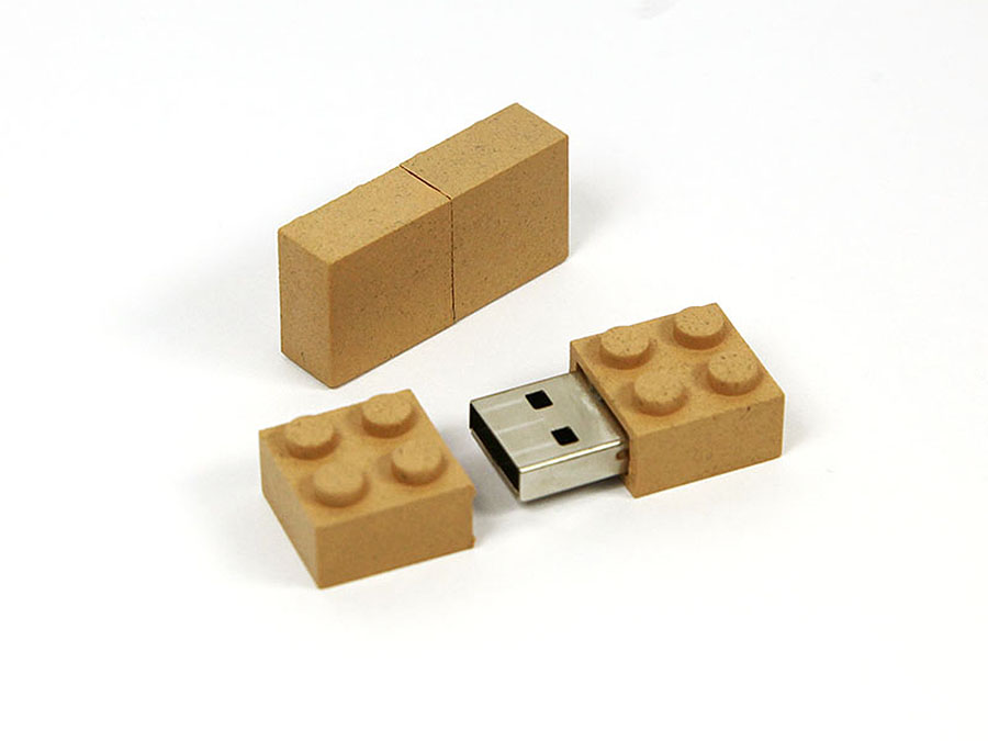 Umweltfreundlicher Baustein USB-Stick