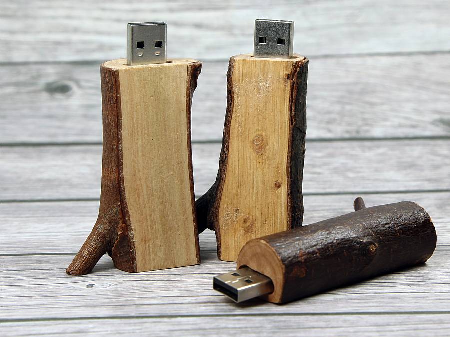 usb holzast laptop flach