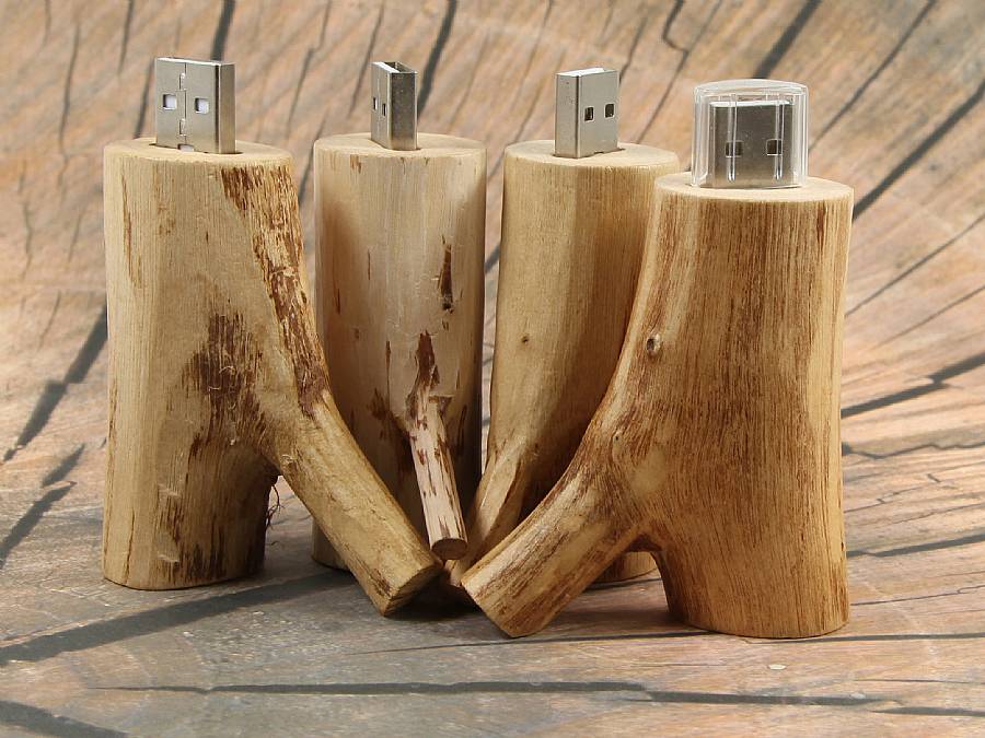 usb stick holzast hell gruppe