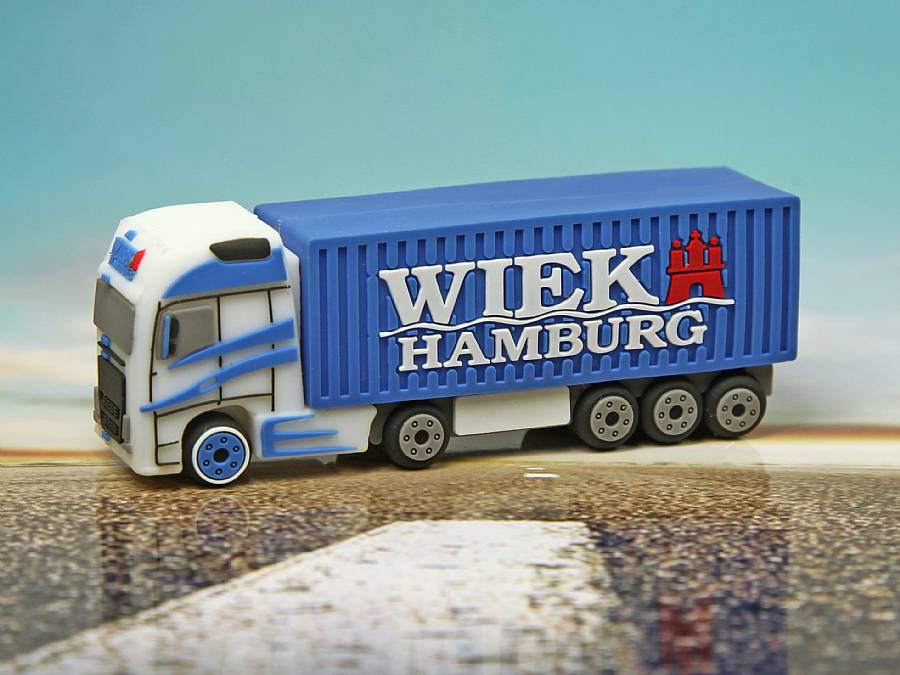 usb stick lkw logistik werbung transport strasse