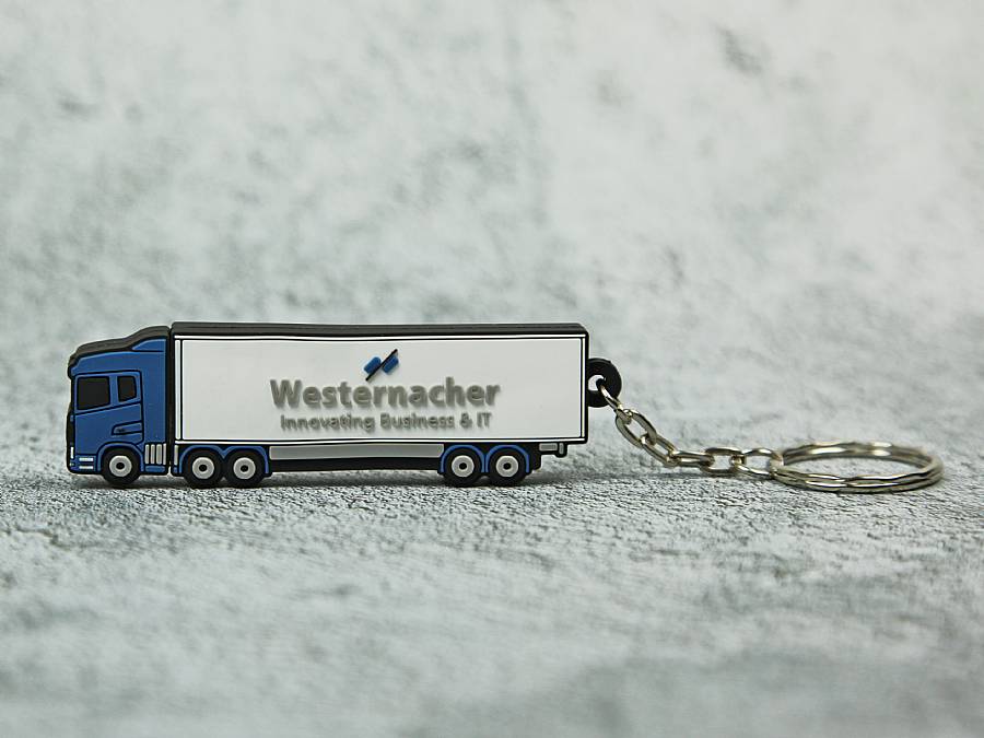 usb stick lkw verkehr logistik anhänger werbung