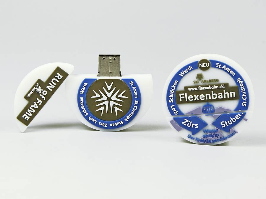 usb stick logo rund werbung firmenlogo individuell