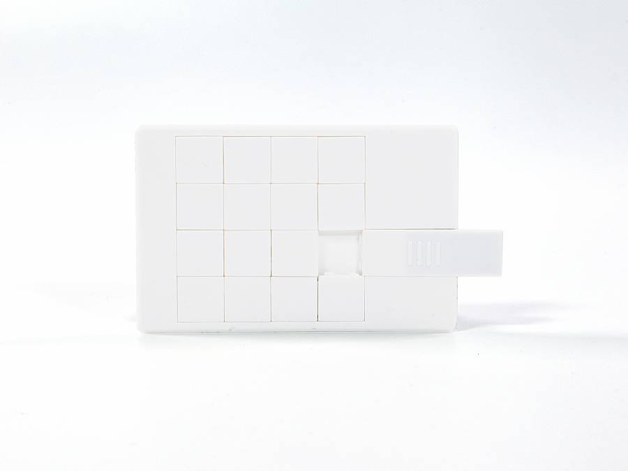 usb stick puzzle slide kreativ originell visitenkarte titel