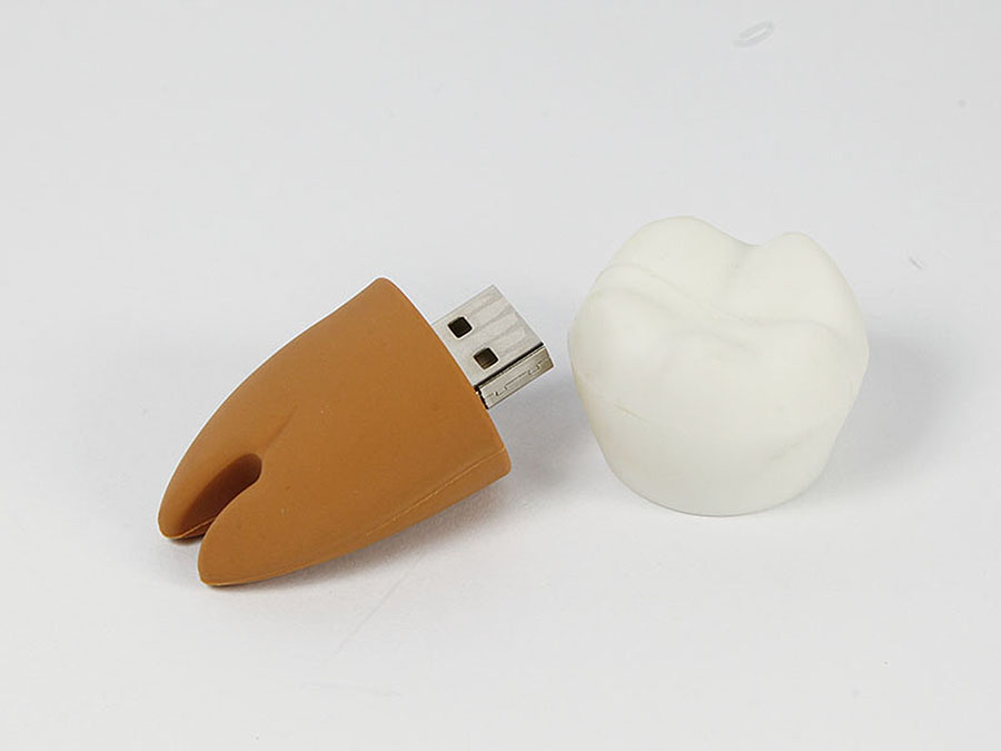 USB-Stick PVC Zahn in wunschform und vielen Farben