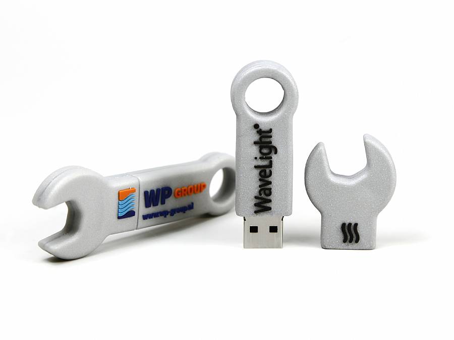 usb stick schraubenschluessel werkzeug mit logo