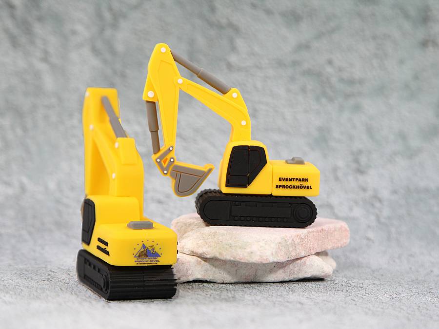 USB-Stick Bagger als Werbeartikel