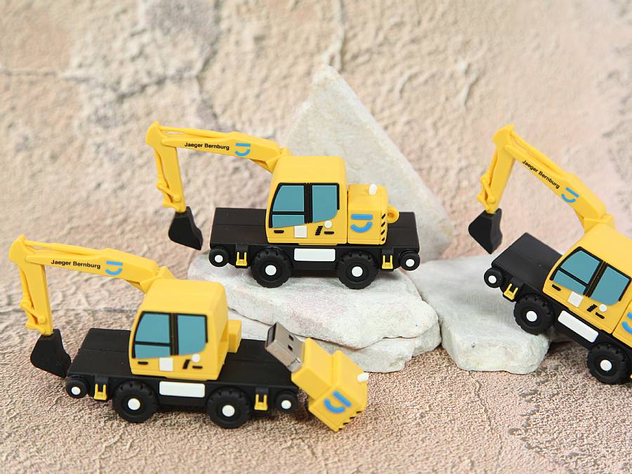 USB-Stick Bagger Kundenreferenz zwei Wege