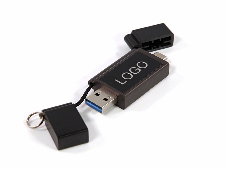 USB LED Bright Double mit Logo