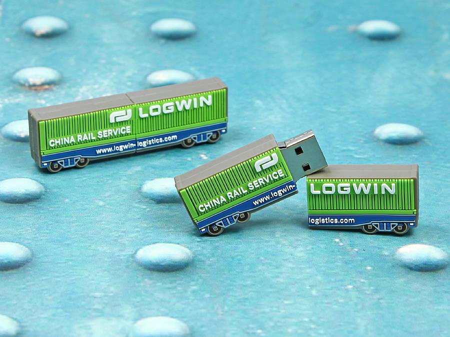 USB-Stick Container Kundenreferenz Bahn