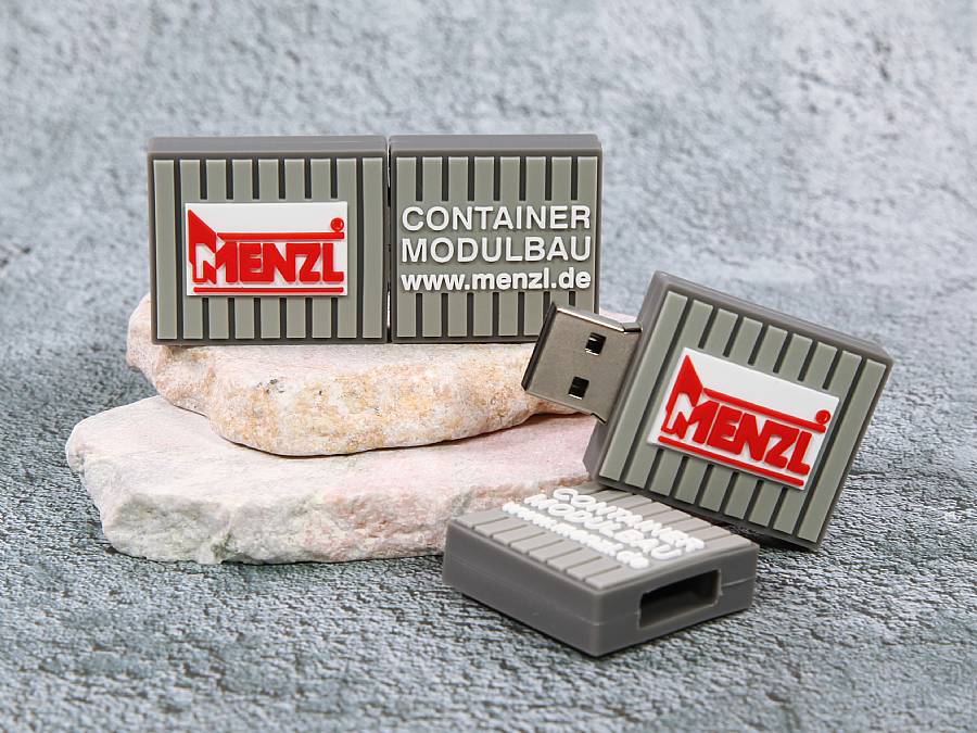 USB-Stick Container Kundenreferenz Baustelle