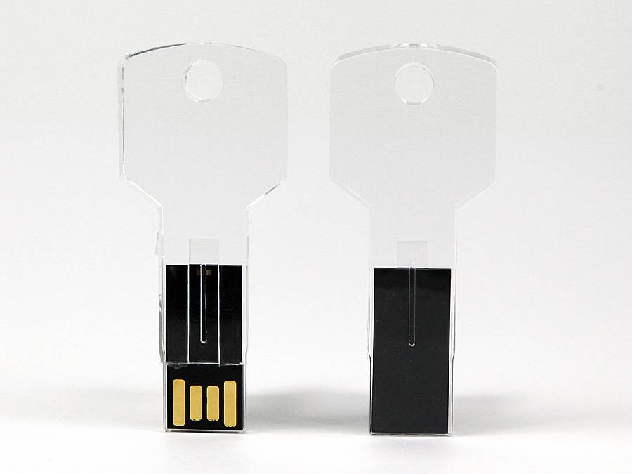 Crystal USB-Stick Key Schlüssel transparent