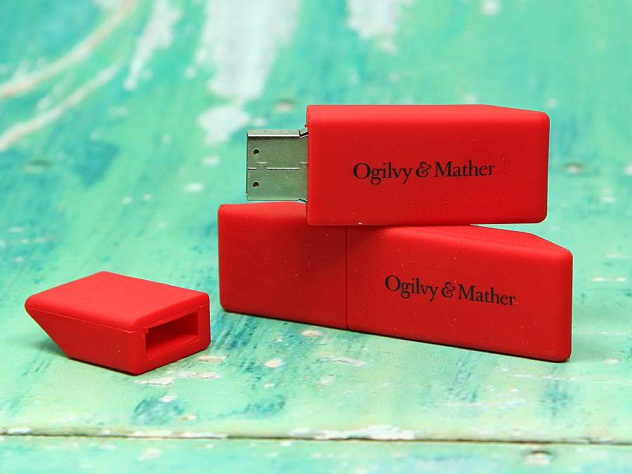USB-Stick Sonderform Digitaldruck Kundenreferenz Wunschform