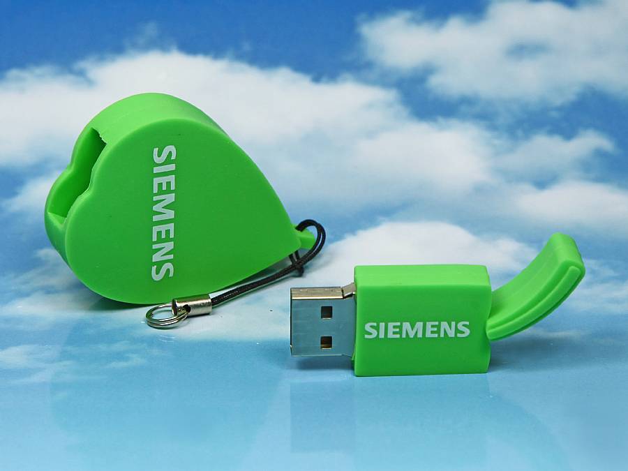 USB-Stick Sonderform Digitaldruck Kundenreferenz Werbung