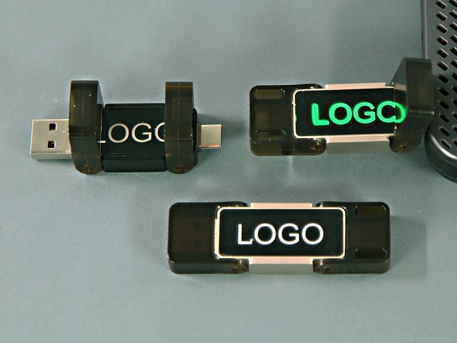 Dual USB LED Protector Typ-C beleuchtet