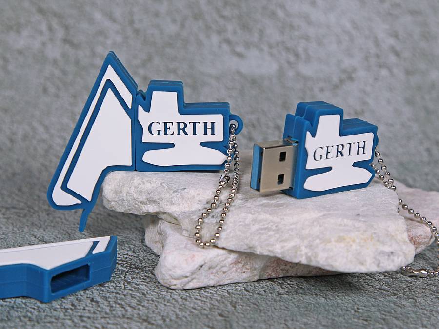 USB-Stick Fahrzeuge Kundenreferenz Bagger Sonderform