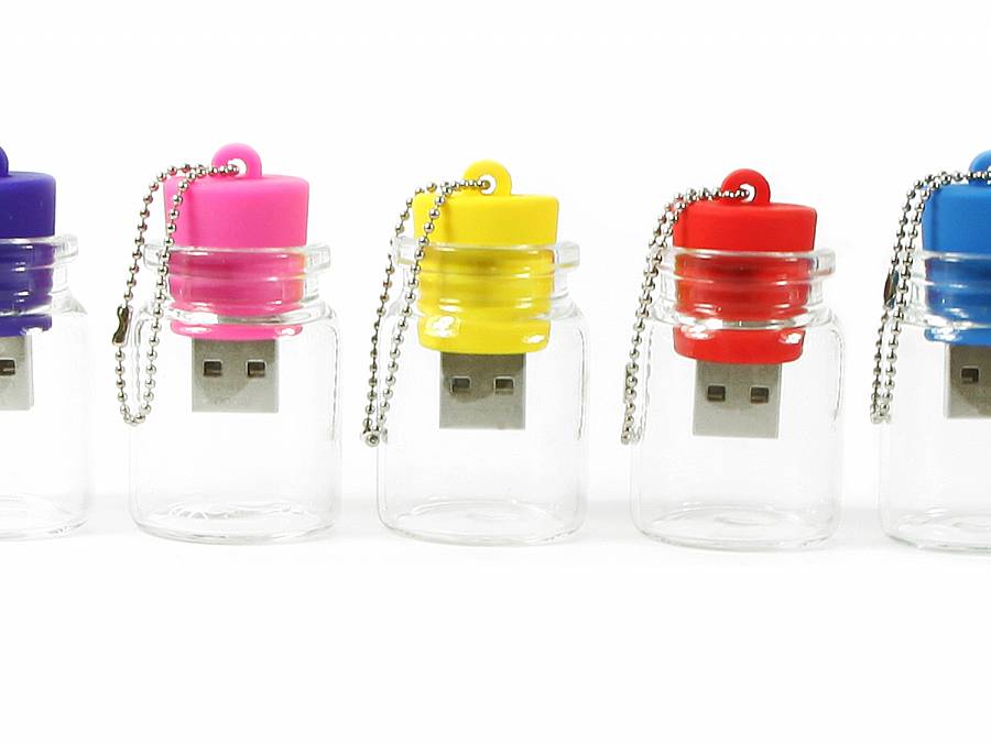 USB-Stick Flaschenpost bunt witzig