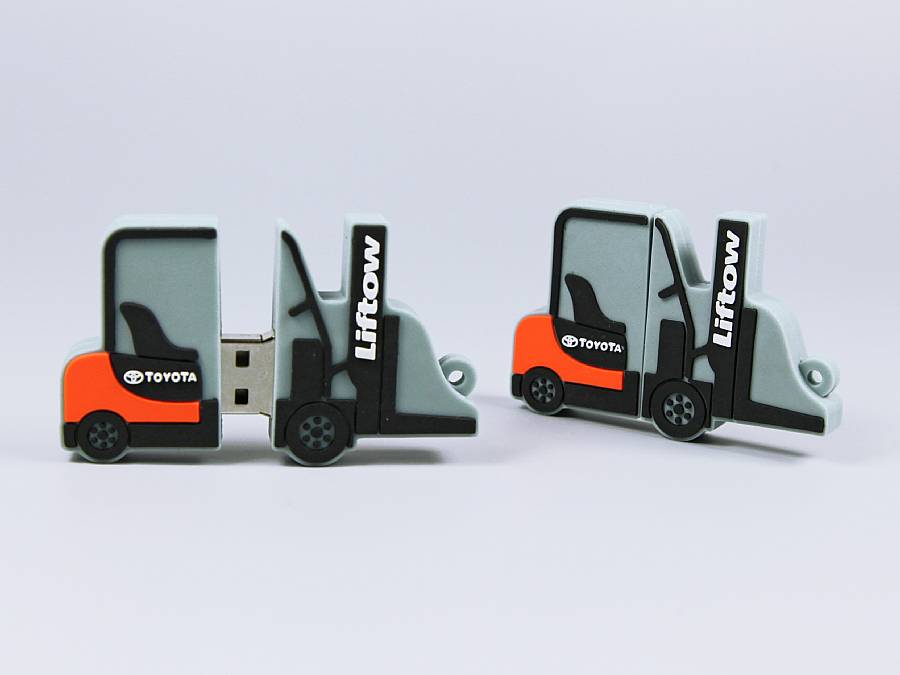 USB-Stick Gabelstapler Detailansicht