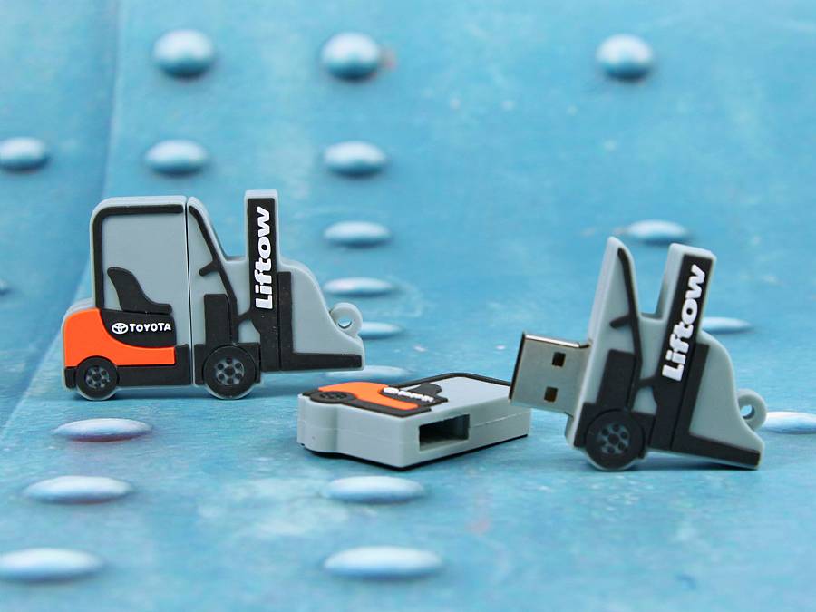 USB-Stick Gabelstapler als Werbeartikel