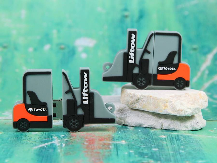 USB-Stick Gabelstapler Kundenreferenz Lager