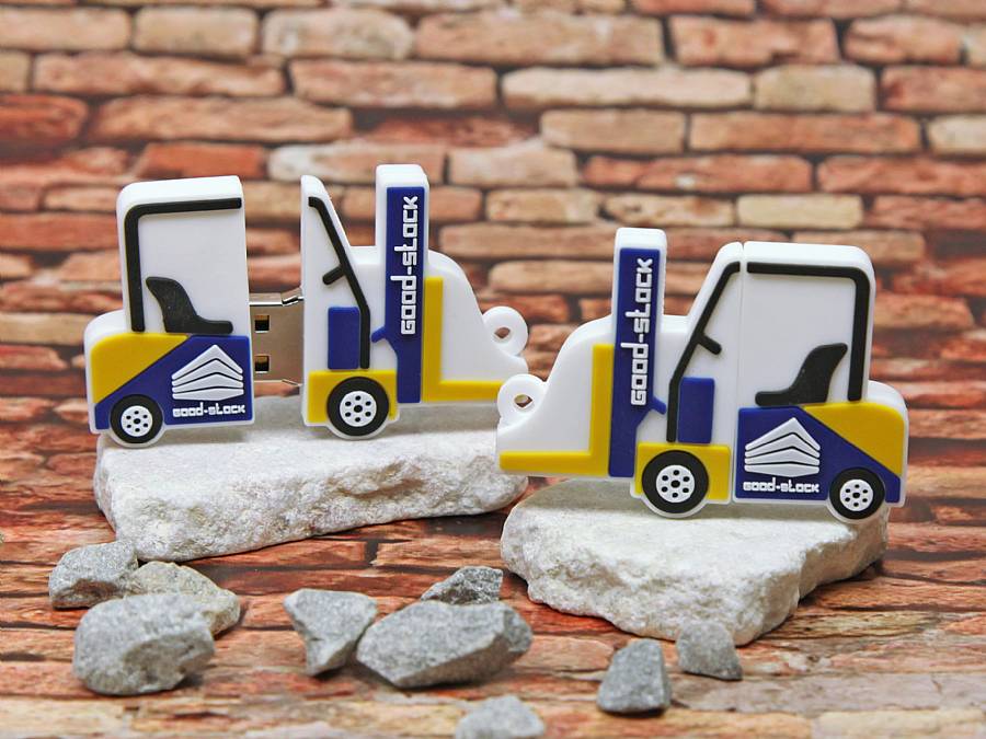 USB-Stick Gabelstapler Kundenreferenz Logistik
