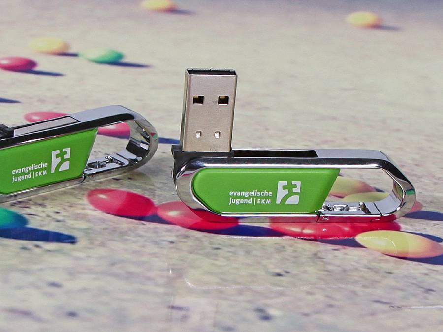 USB-Stick Karabiner 02 Kundenreferenz