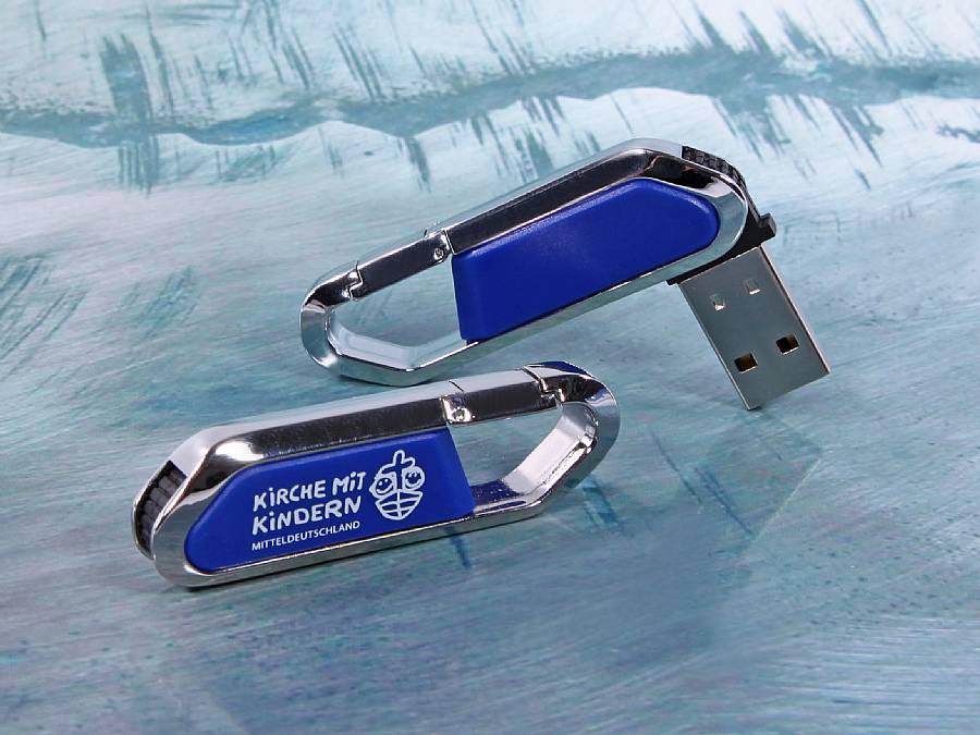 USB-Stick Karabiner 02 Kundenreferenz