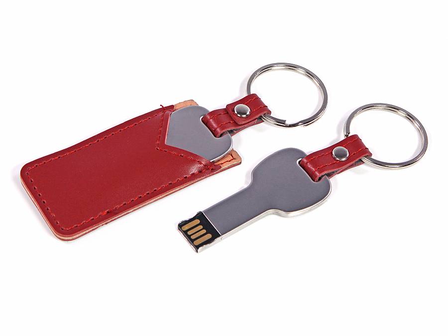 USB-Stick Key Faro mit Lederetui