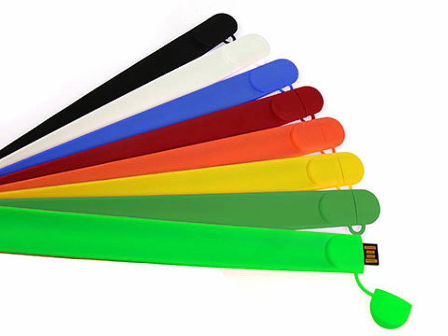 USB-Stick Klatschband als Werbeartikel