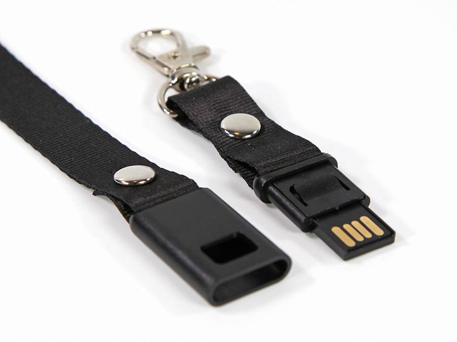 Lanyard mit USB-Stick Anschluss Detailansicht