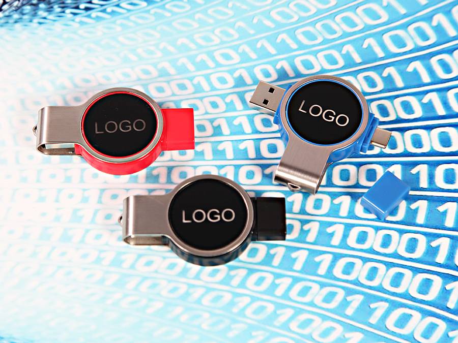 LED USB Dual Round mit Metallbuegel