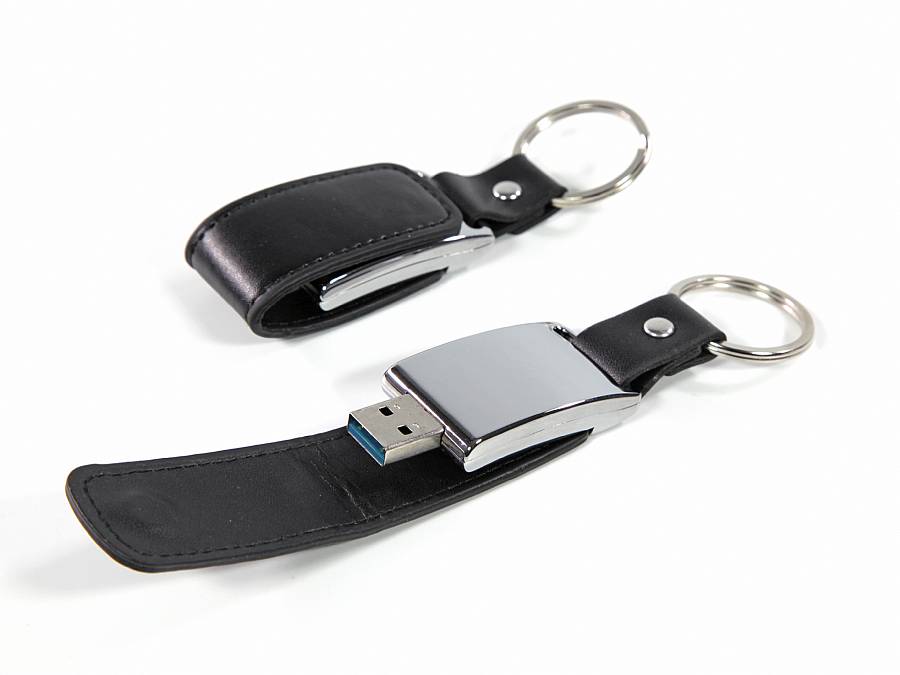 USB-Stick Leder Elegant geöffnet