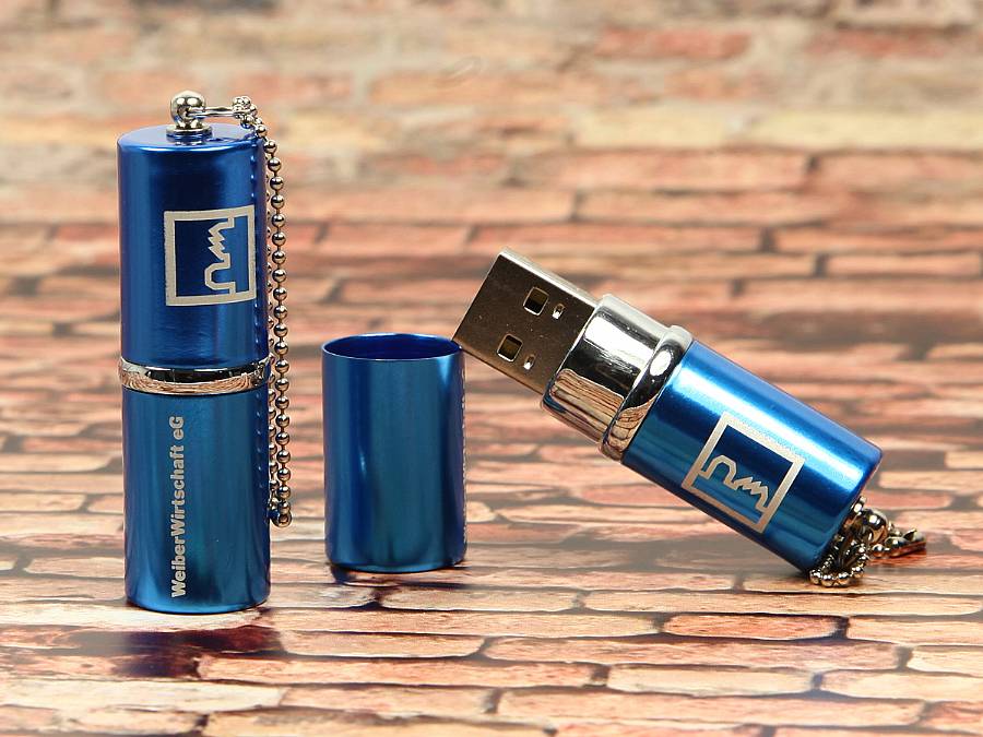 USB-Stick Lippenstift Kundenreferenz