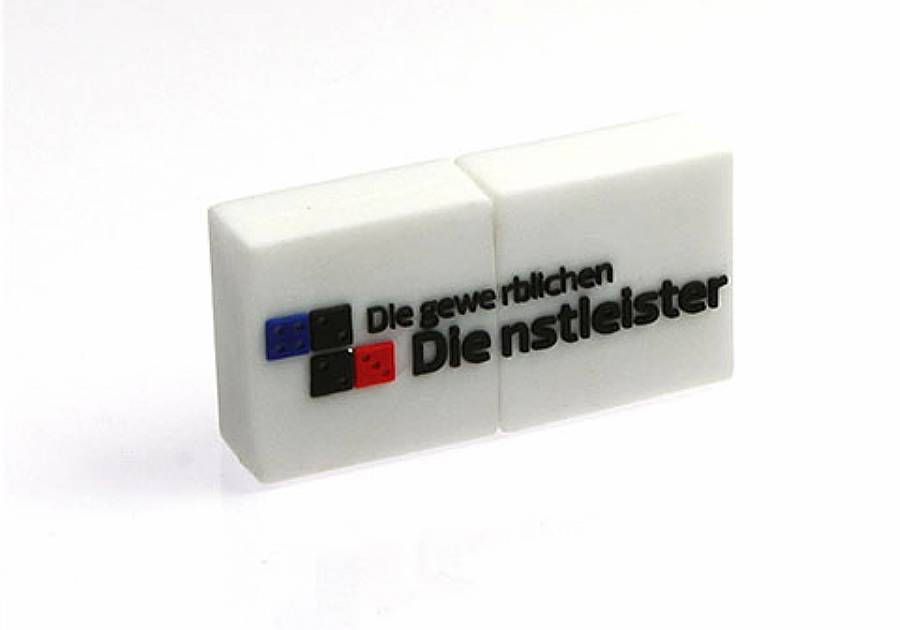 USB-Stick Logo rechteckig Detailansicht