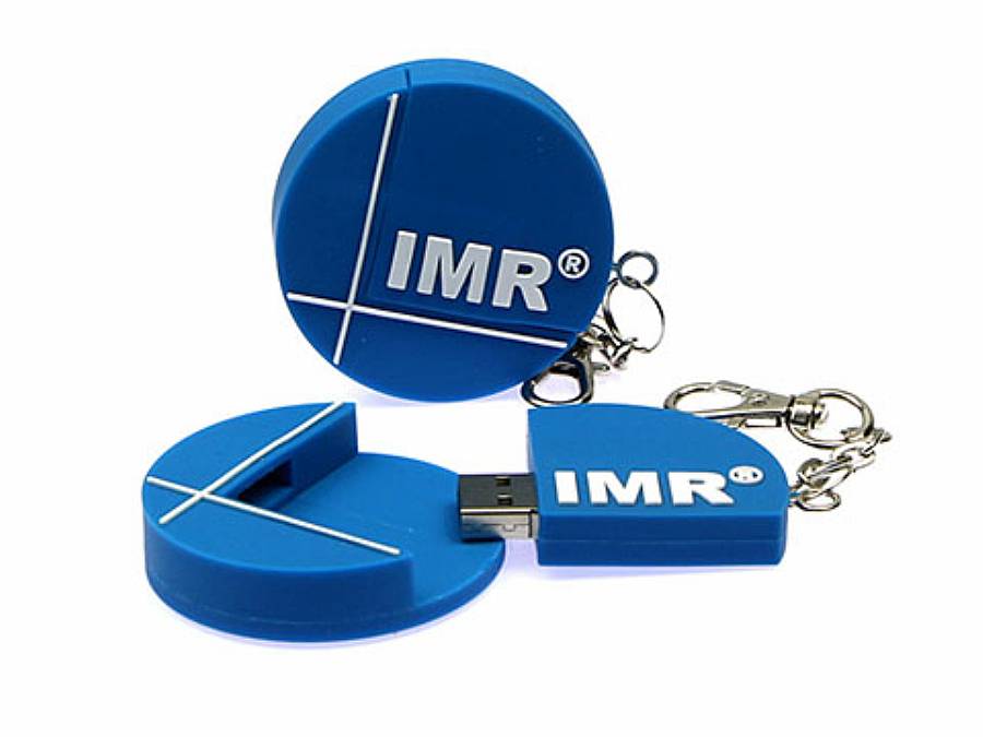 USB-Stick Logo rund Detailansicht
