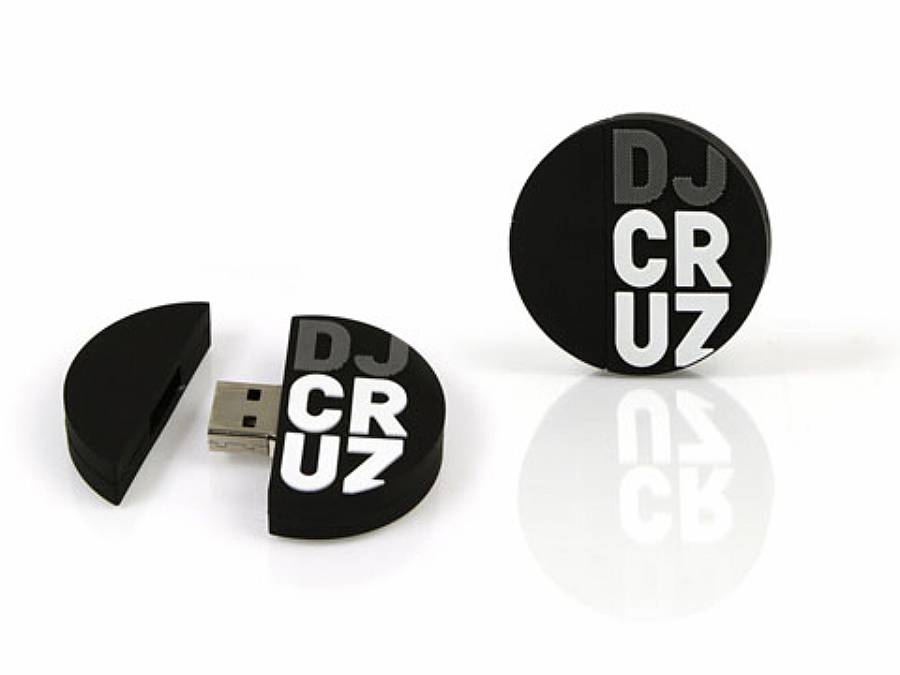 USB-Stick Logo rund als Werbeartikel