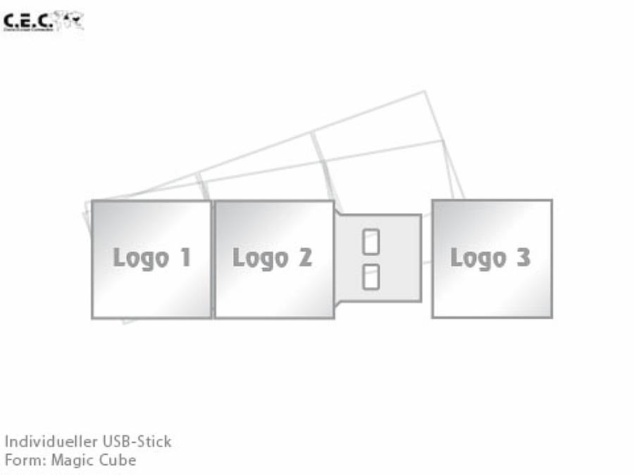 USB-Stick Magic Cube als Werbeartikel