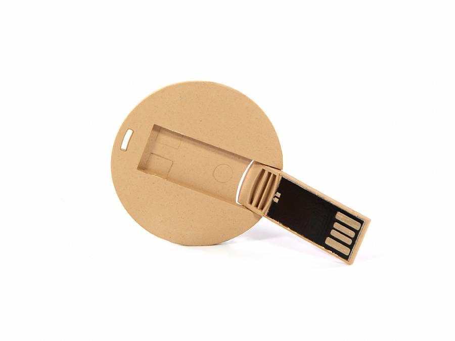 PLA USB-Stick Circle rund aus Biokunststoff