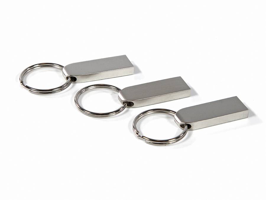 USB-Stick SlimSteel mit Schlüsselring