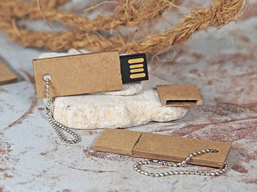 USB-Stick Wellpappe Mini als Werbeartikel