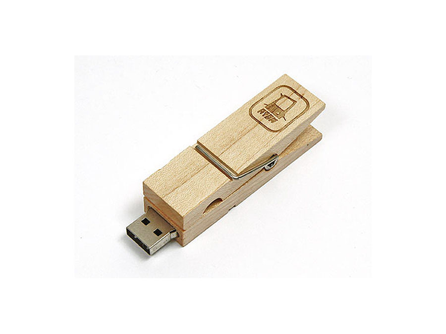 Wäscheklammer USB-Stick Atom
