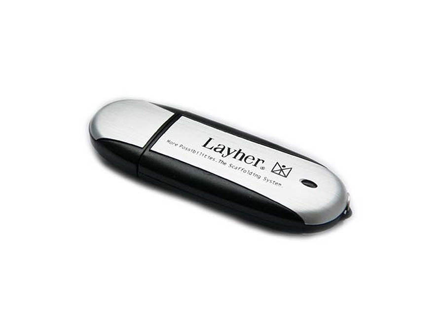 Werbeartikel Layher USB-Stick mit Logo bedruckt