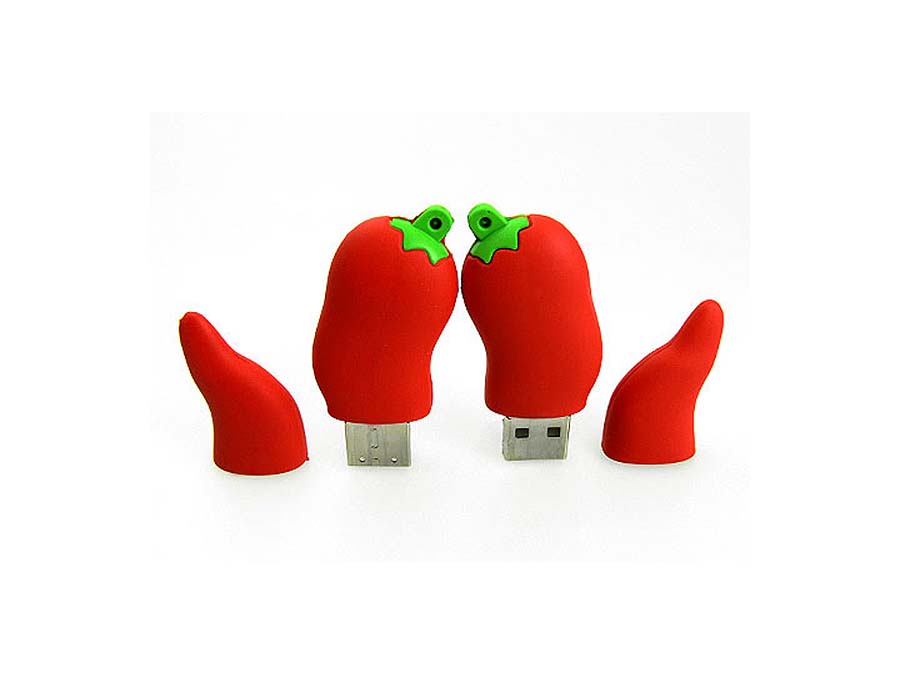 Werbeartikel Pepperoni USB-Stick in wunschfarbe und logo zu aufdrucken