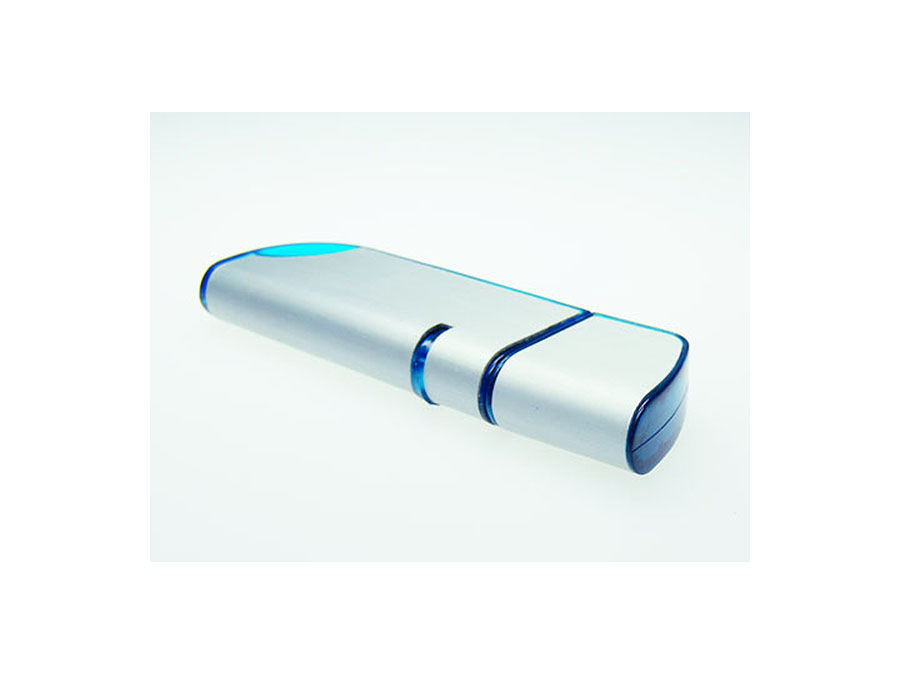 Werbeartikel USB-Stick aus Aluminium in blau