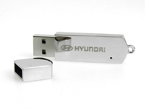 Vollmetall USB-Stick mit Deckel mit Logo Gravur