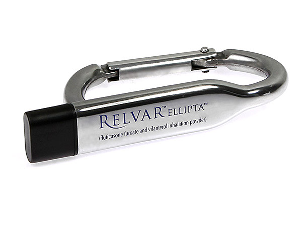 Relvar USB-Stick Karabiner bedruckt mit Logo